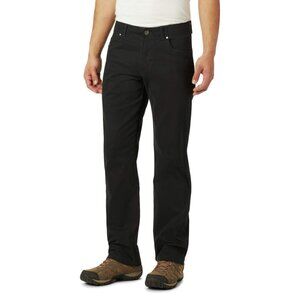 Columbia Men's Black Pilot Peak 5 Pocket Straight Leg Casual Pant Size 34